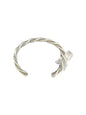 Michael Tahe - Barbed Wire Twisted Stacker Cuff Bracelet – Sterling Silver -  Native American Handmade