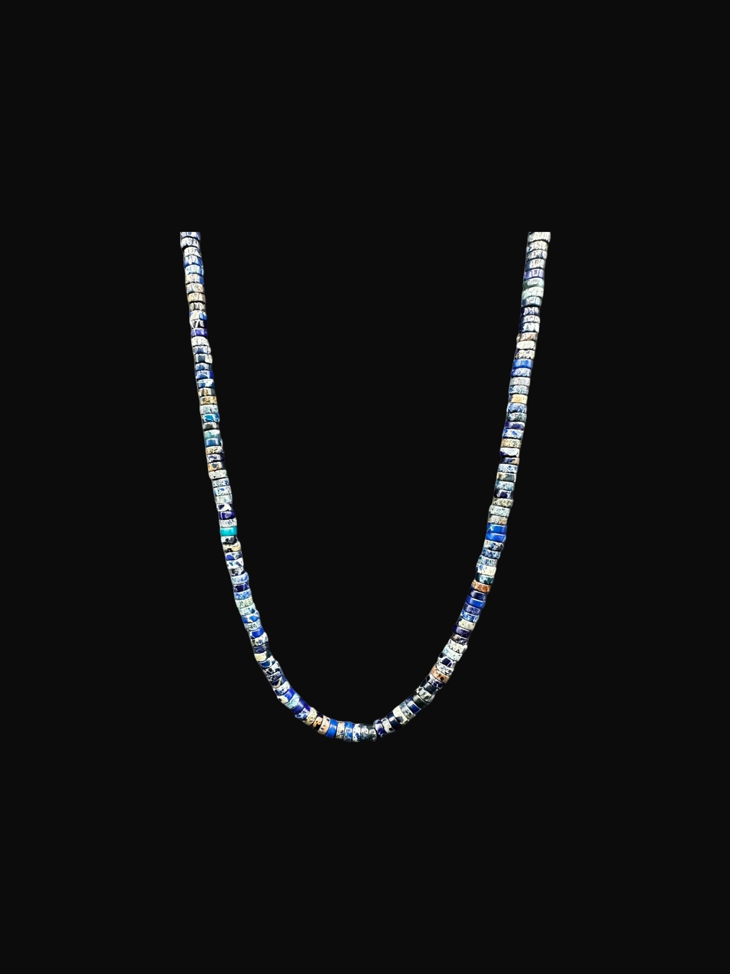 4MM Heishi Necklace – Genuine Jasper Quartz  - Ready Made
