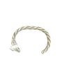 Michael Tahe - Barbed Wire Twisted Stacker Cuff Bracelet – Sterling Silver -  Native American Handmade