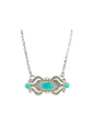 Leroy James - Bar Necklace – Genuine Turquoise & Sterling Silver - Handmade Native American