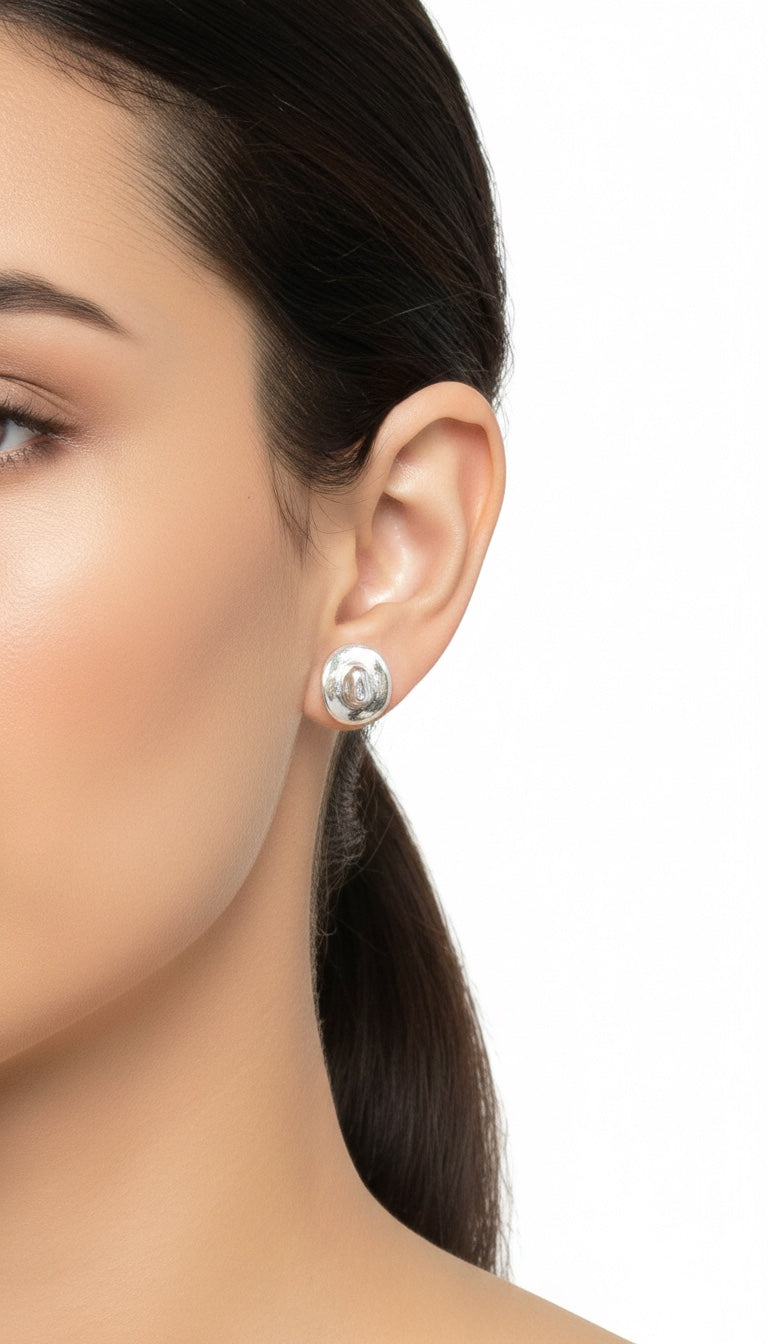 Mini Cowboy Hat Earrings - Sterling Silver - Ready Made
