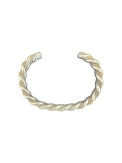 Michael Tahe - Barbed Wire Twisted Stacker Cuff Bracelet – Sterling Silver -  Native American Handmade