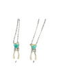 Toadlena Heart Pendant & Necklace - Genuine Turquoise & Sterling Silver - Handmade Native American