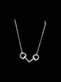 Sterling Silver - Horse Bit Chain Link Necklace - Handmade Native American