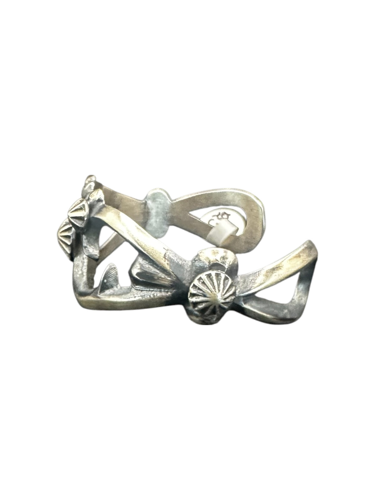 Chimney Butte - Genuine Sterling Silver Cuff Bracelet - Handmade Native American