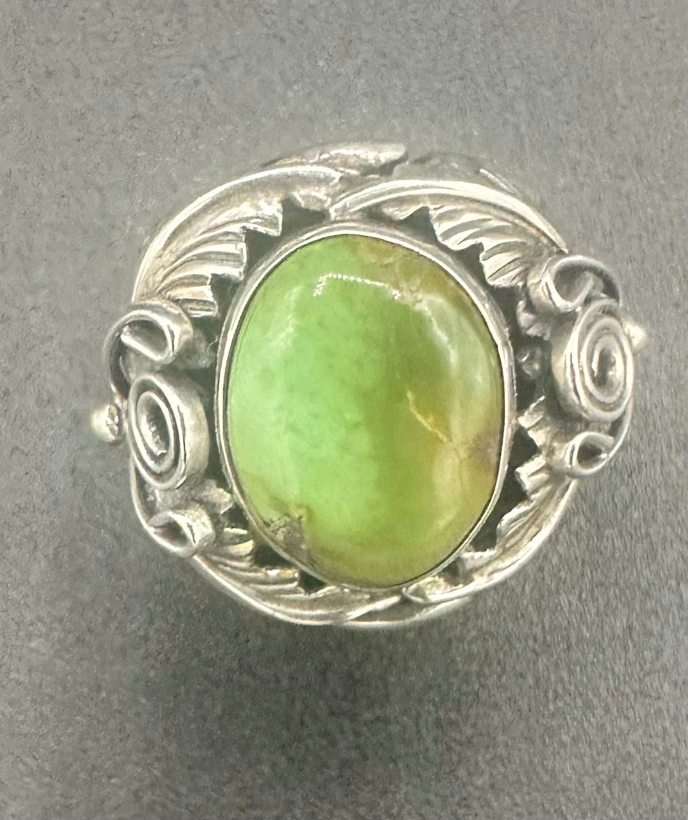 Handcrafted Navajo Palomino Turquoise Sterling Silver Statement Ring