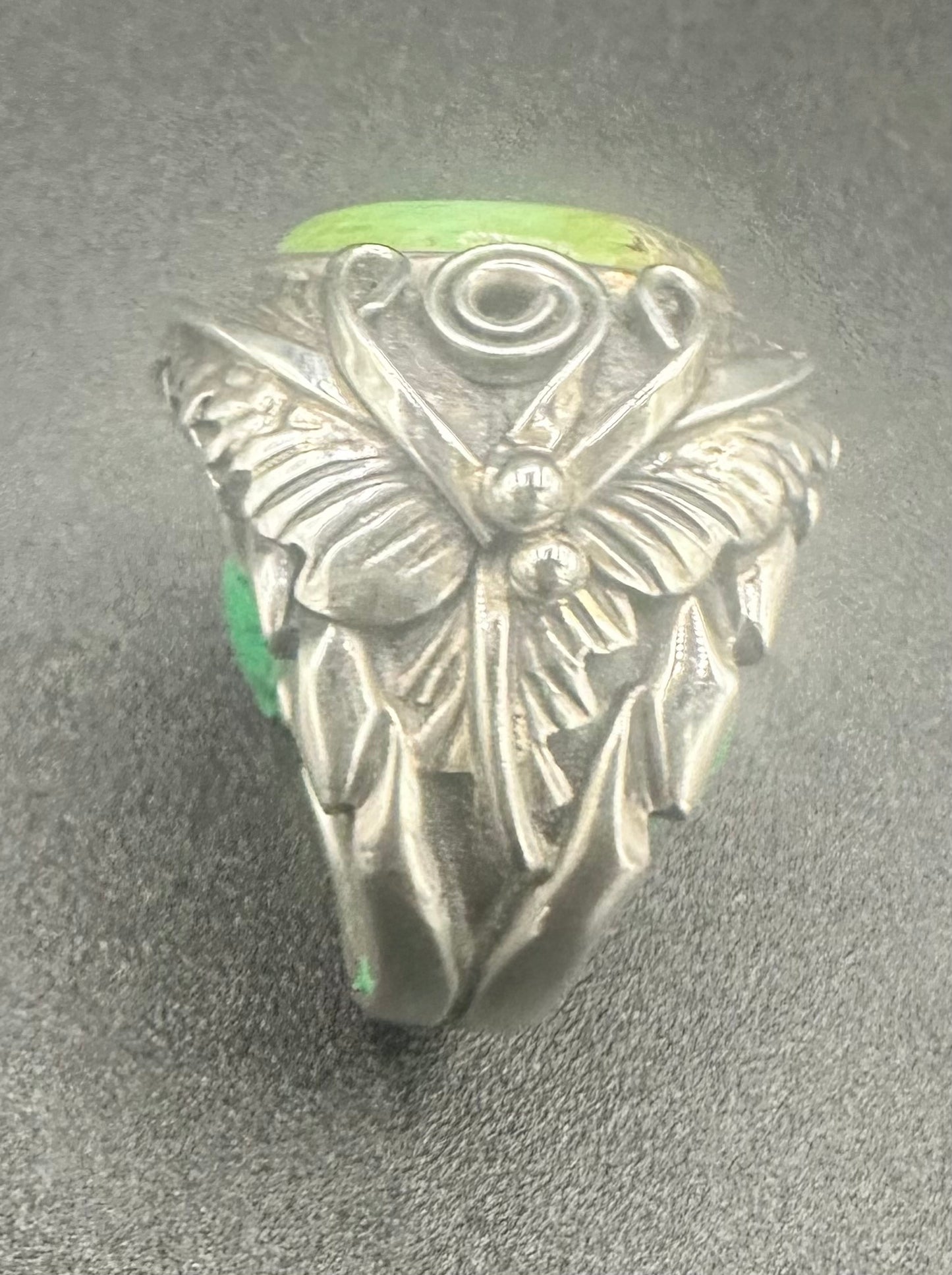 Handcrafted Navajo Palomino Turquoise Sterling Silver Statement Ring