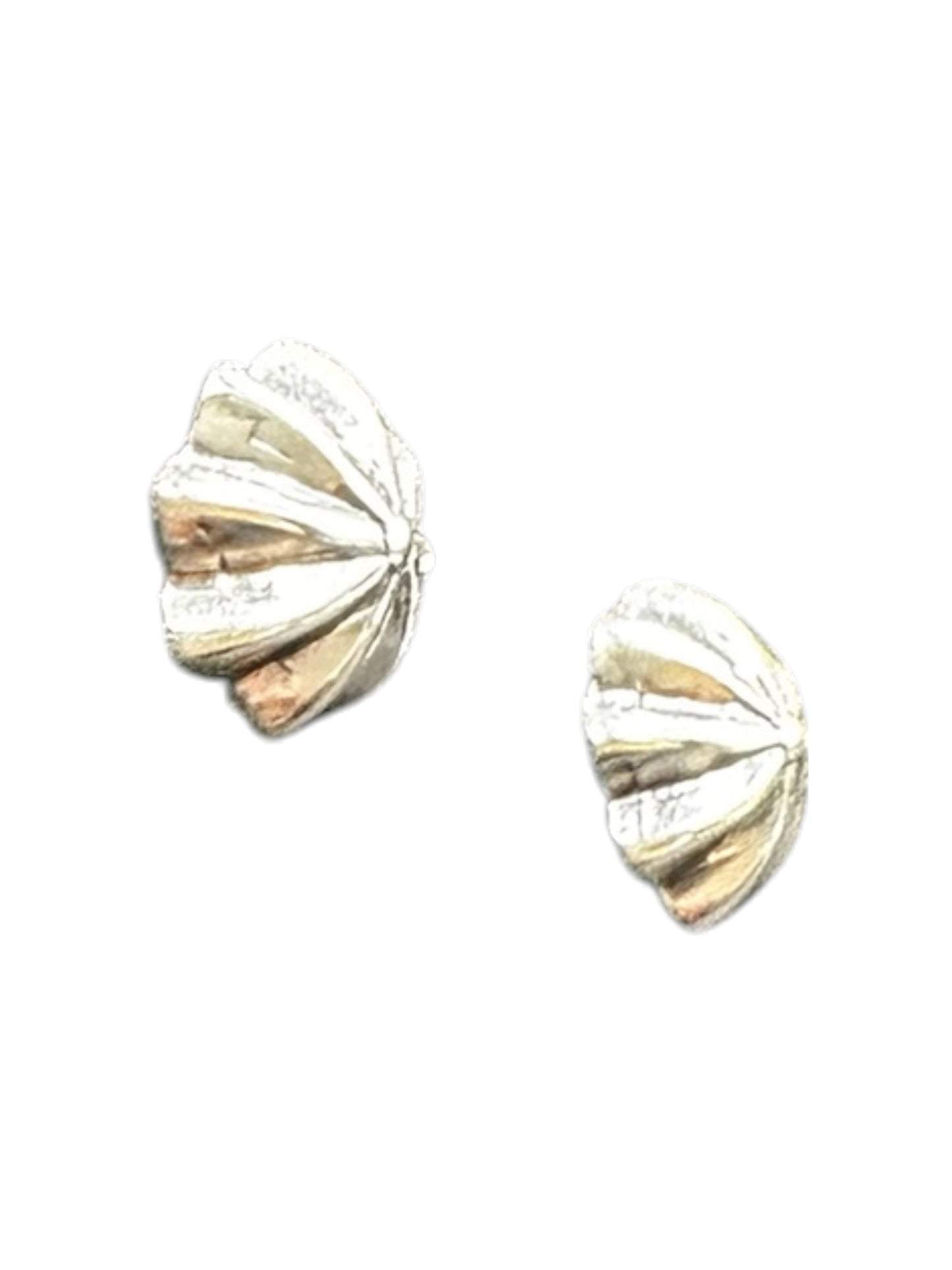 Mini Concho Earrings Sterling Silver Stud Earrings - Handmade Native American