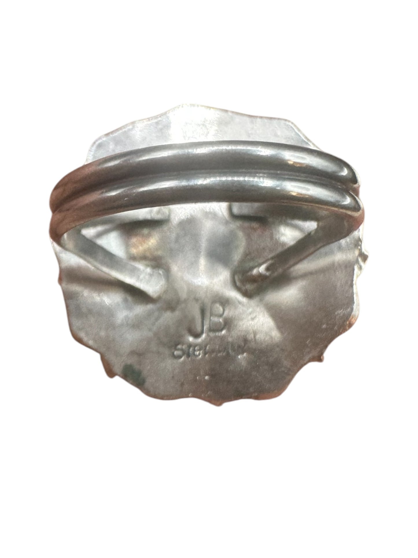 Medium Multi Stone Cluster Ring  – Sterling Silver & Genuine Turquoise -  Authentic Handmade Native American by Jennifer Begay