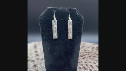 Sterling Silver Hand-Edged - Hook Earrings - Handcrafted Native American