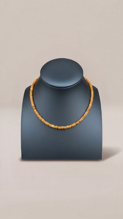 Genuine Bumble Bee Quartz Heishi Necklace - Ready Made
