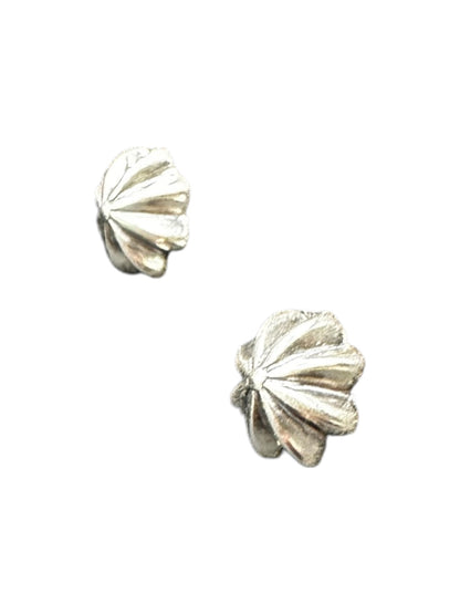 Mini Concho Earrings Sterling Silver Stud Earrings - Handmade Native American