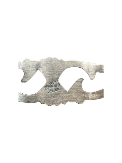 Chimney Butte - Genuine Sterling Silver Cuff Bracelet - Handmade Native American
