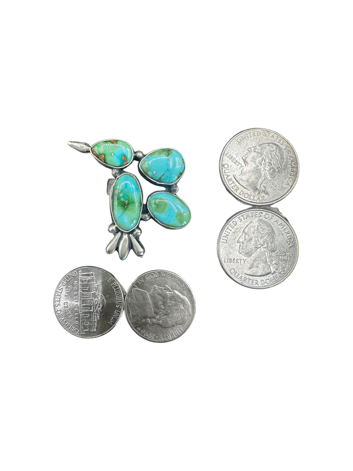 Patrick Williams - Hummingbird Statement Ring - Genuine Turquoise - Handmade Native Navajo