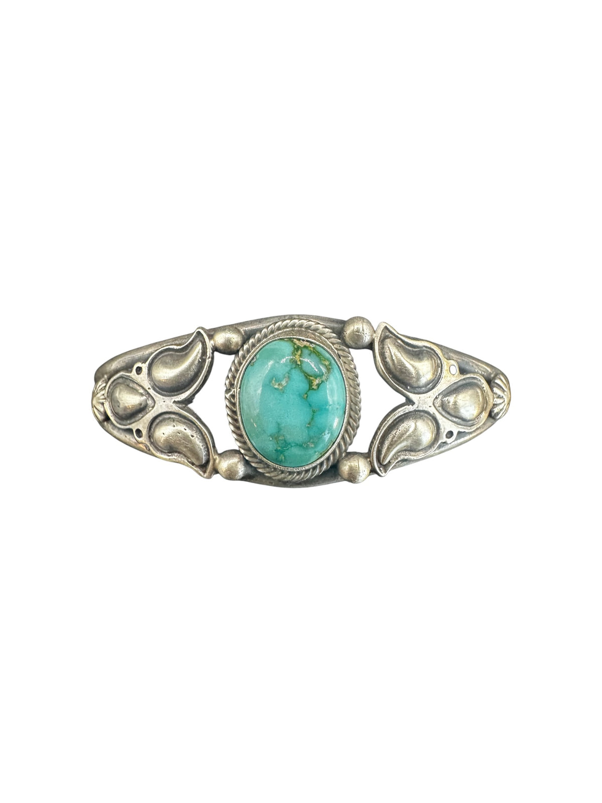 Sonoran Turquoise and Sterling Silver Women's Cuff - Handmade Anglo American